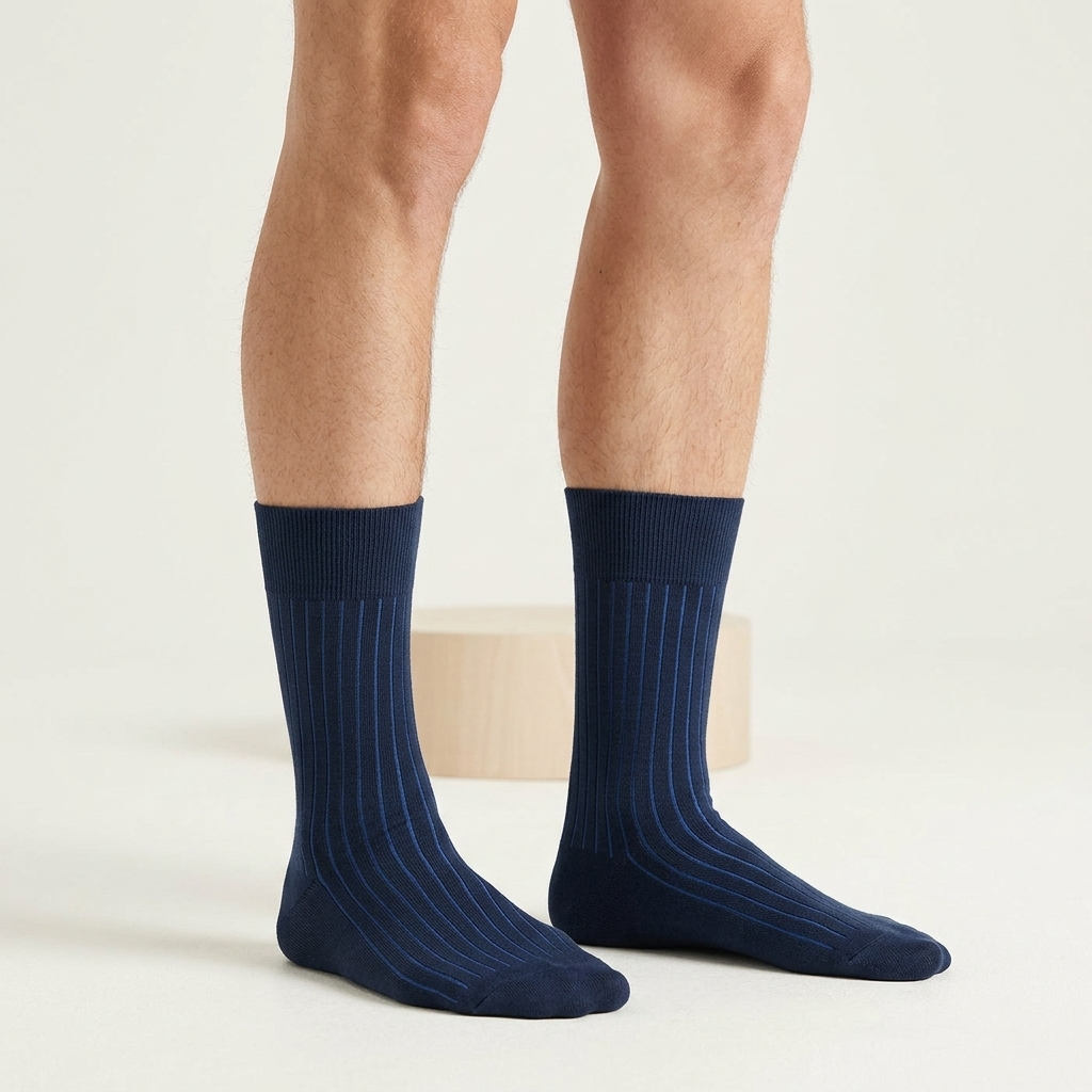 Navy Cobalt wearing legs