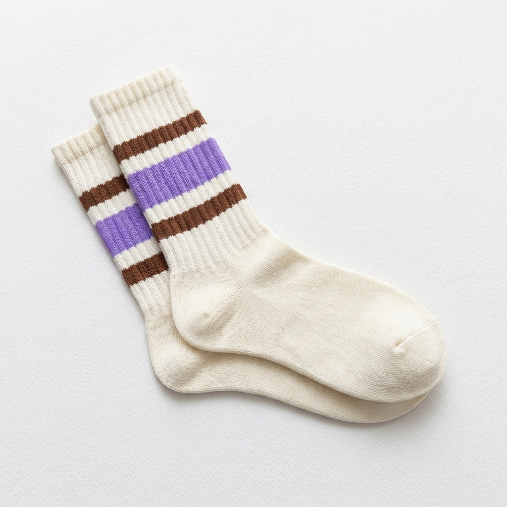 Mocha Lavender Stripe