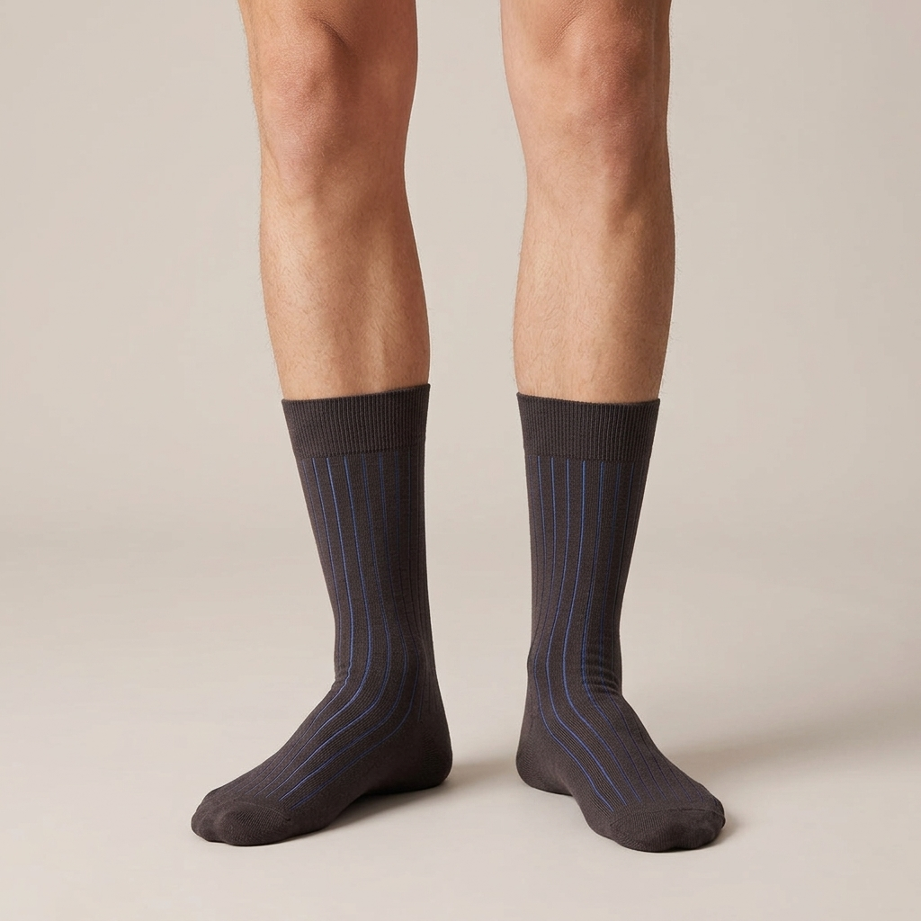 Walnut Cobalt wearing legs
