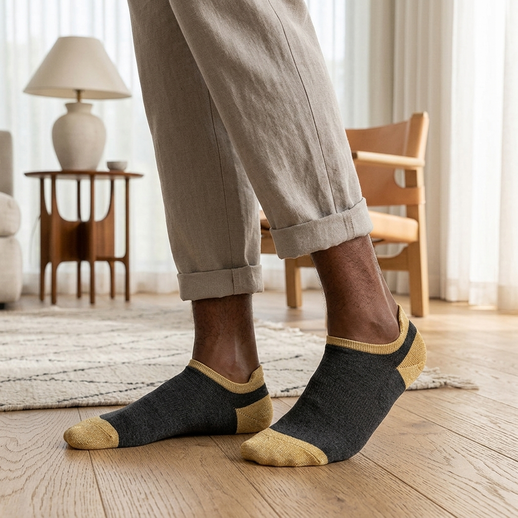 Graphite Sand Heel Tab lifestyle 1
