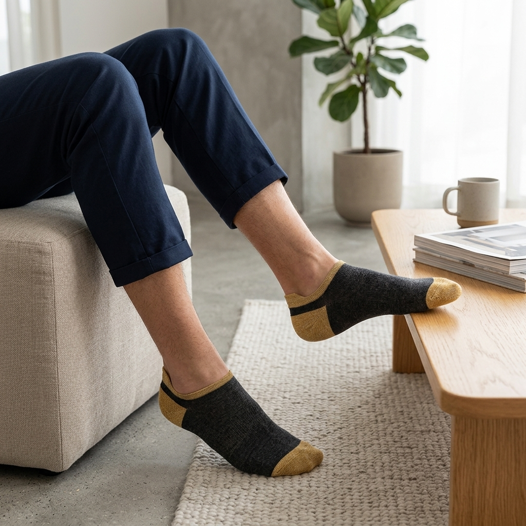 Graphite Sand Heel Tab lifestyle 2