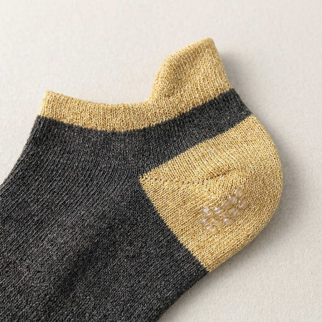 Graphite Sand Heel Tab pattern closeup