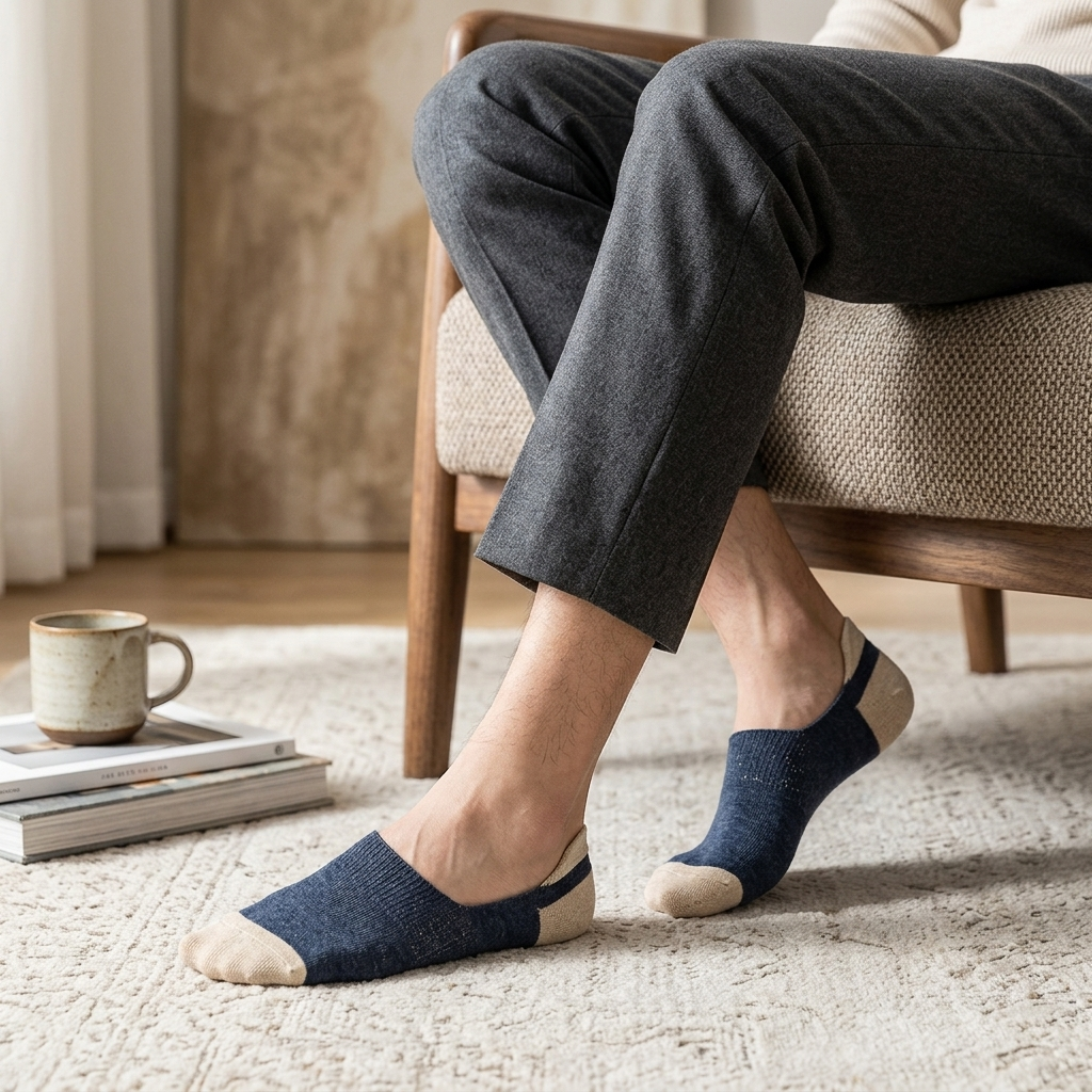 Indigo Cream Heel Tab lifestyle 2
