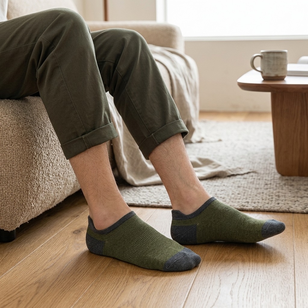 Olive Slate Heel Tab lifestyle 2