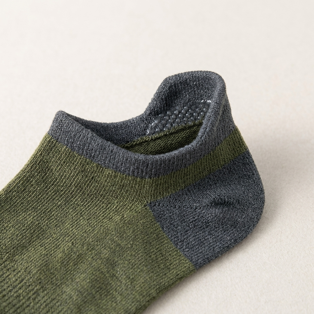 Olive Slate Heel Tab pattern closeup