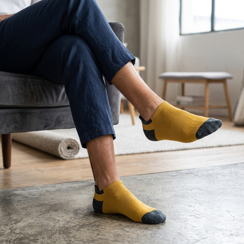 Saffron Slate Heel Tab lifestyle 1