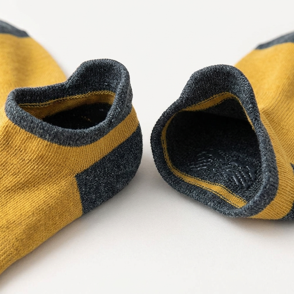 Saffron Slate Heel Tab pattern closeup
