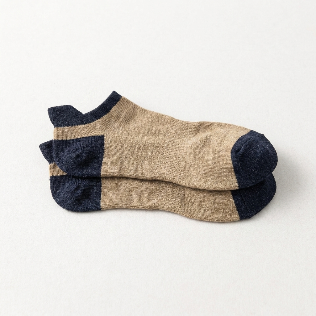 Sand Navy Heel Tab product photo